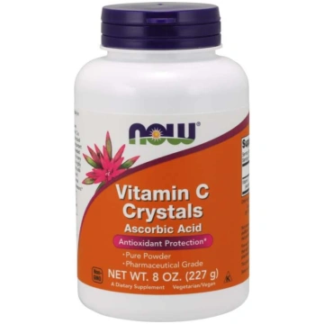 NOW FOODS vitamīnu kristāli - C vitamīns (227 g)