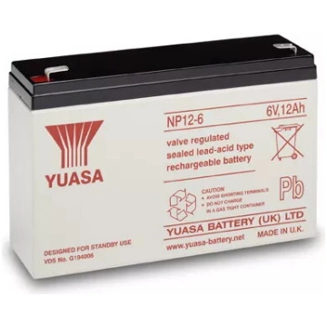UPS akumulators Slēgtā svina skābes Yuasa NP12-6
