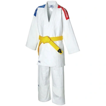 Judogi Mizuno Kodomo Plus 350 GR 红蓝表带 - 160 厘米。