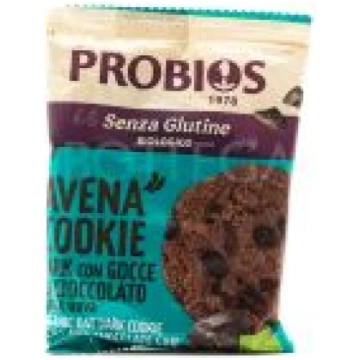 Avena Cookie Dark con Gocce di Cioccolato Probios 