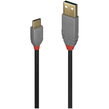 Lindy 2m USB 2.0 Type A to C Cable, Anthra Line | 