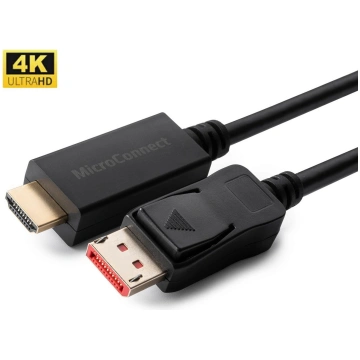 MicroConnect 4K Displayport 1.4 to HDMI 2.0 Cable 