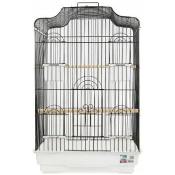 Putnu būris Flamingo PP-51619, melns un balts, izm
