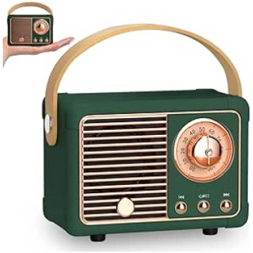 Retro Bluetooth skaļrunis, pārnēsājams mini skaļru