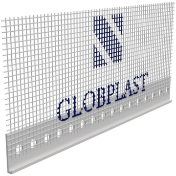 PVC nobeiguma profils 6/2500mm balts