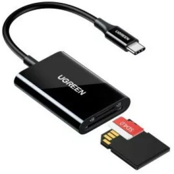 Kartes lasītājs UGREEN 35622 USB-C 3.1 priekš SD u