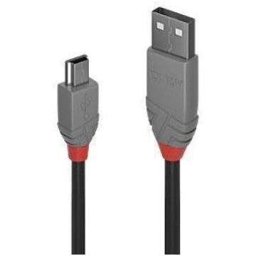 CABLE USB2 A TO MINI-B 2M/ANTHRA 36723 LINDY 36723