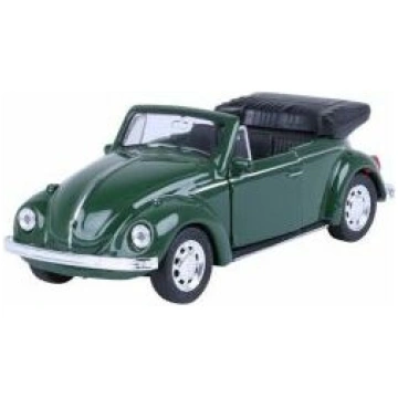 Modelīši VW BEETLE kabriolets, tumši zaļš, 1:34, W