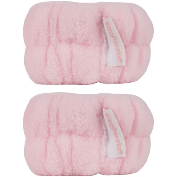BRUSHWORKS Microfibre Wrist Wash Bands 2pcs