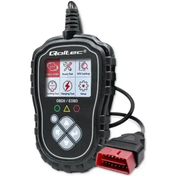 Qoltec digitālais OBD2 EOBD diagnostikas testeris 