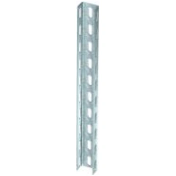 U profils 3-pusēji perforēts 50x30x500, St, FS 634