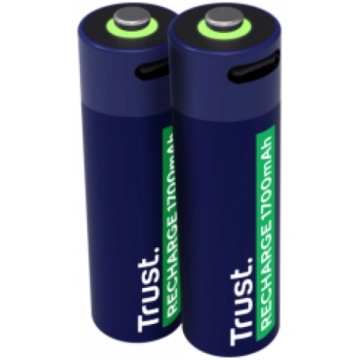 TRUST Baterijas USB-C Rechargeable AA Batteries 2p