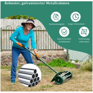 Costway zāliena aeratora veltnis zāliena veltnis a