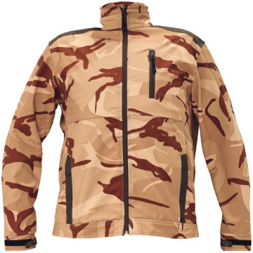 ČERVA CRAMBE bēšas kamuflāžas softshell jaka, 2XL 