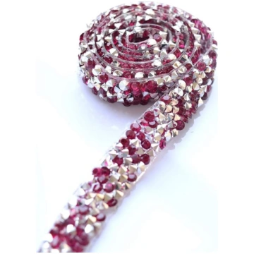 2 metri Rhinestone Sash Chain Trim Diamante Crysta
