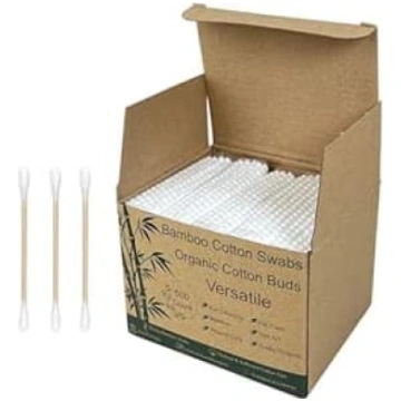 Bambusa kokvilnas pumpuri Biodegradable Double Tip