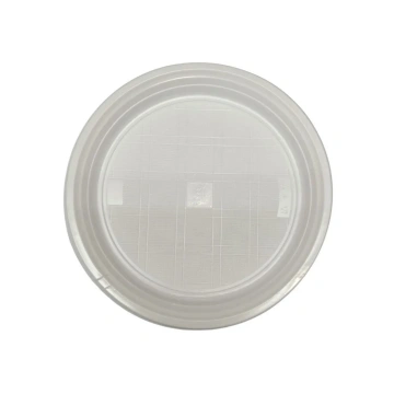25 Piattini Frutta e Dessert in Plastica Bianchi R