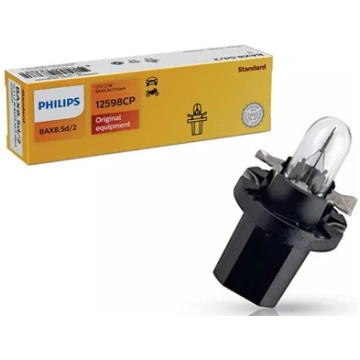 Spuldze PHILIPS 12V 1.2W BAX8.5d/2 Melna PHILIPS –