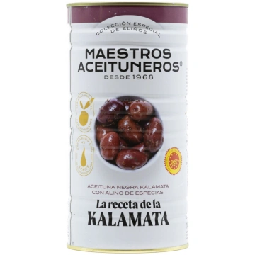 Maestros Aceituneros Kalamata melnās olīvas ar kau
