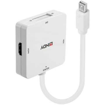 Lindy Mini DisplayPort 1.2 to HDMI, VGA & DVI-D Ac