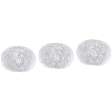 Cabilock 3 Sets Christmas Snowflake Table Set Wash