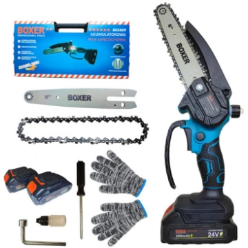 Akumulatora ķēdes zāģis Boxer BX3307, 2000W, 2 aku
