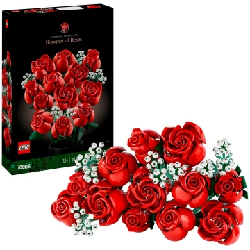 LEGO 10328 Icons Bouquet of Roses, construction to