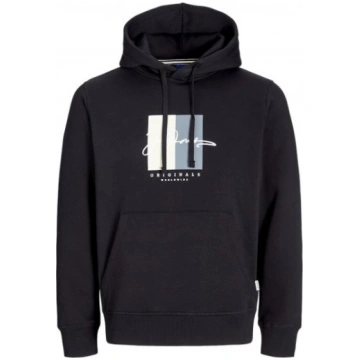Jack & Jones Frederiksberg Box Script Hoodie Black