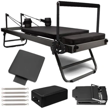 Pilates Reformer mašīna mājas apmācībai - salokāms