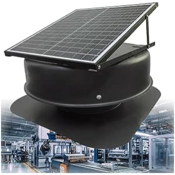 Hibrīda saules bateriju ventilators ar fernbedienu