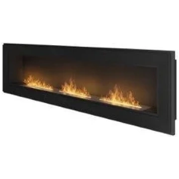 SIMPLEFIRE FRAME 1800 BLACK pie sienas stiprināms 
