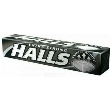 Ledenes HALLS Extra Strong (ekstra mentola) 33.5g