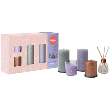 Bolsius Rustik Pillar Candles with Scented Sticks 