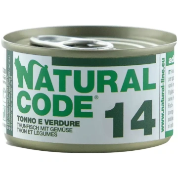 Natural Code 14 Tuncis un dārzeņi, 85g