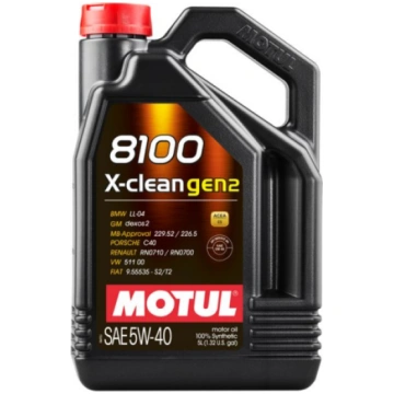 Motul 8100 X-clean GEN2 5W40 5L ACEA C3 API SP BMW