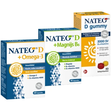 NATEO ģimenes komplekts | Dabisks D vitamīns visai