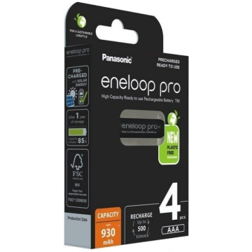 PANASONIC ENELOOP PRO AAA 930mAh BK-4HCDE/4CP (4 p