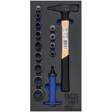 TOOL TRAY 1/3: HOLE PUNCH SET | 15 PCS. (4041) BGS