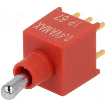 Switch: toggle | Pos: 2 | DPDT | ON-(ON) | 0.4A/20