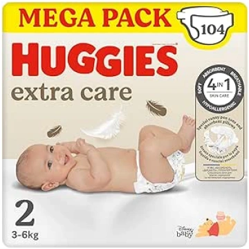 Huggies Extra Care Baby autiņbiksītes, 2. izmērs (