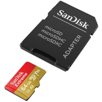 SanDisk Extreme Atmiņas Karte microSD + Adapteris