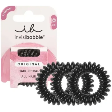 Invisibobble Matu gumijas melnas, 3 gab