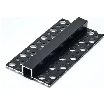 Ģipškartona 2m, 10mm LED lentes profils (melns) + 