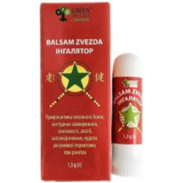 BALSAM ZVEZDA Deguna inhalators-zīmulis, 1.3 g 162