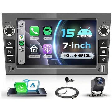 VECHTEL 4G + 64G auto radio Android 15 Iron Grey p