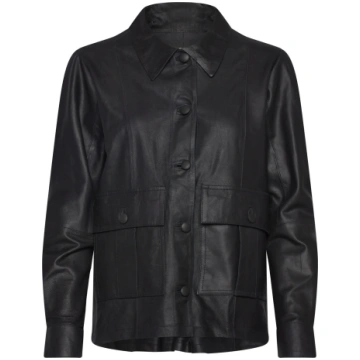 DEPECHE - Lenoadep Leather Jacket - izmērs 36