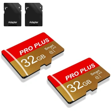 2 gab. 32 GB atmiņas kartes ar adapteri, ātrdarbīg