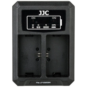 Akumulatora lādētājs, JJC, JJC DCH-LPE6 USB Dual B