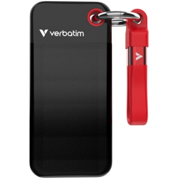 Verbatim Pocket SSD 1 TB, External SSD (black/red,