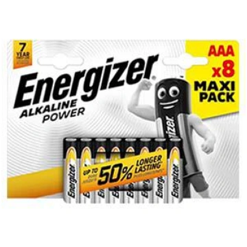 Baterijas AAA LR03 Alkaline 8gab. Energizer